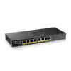 Zyxel GS1915-8EP 8-port GbE Smart Managed PoE Switch, 802.3at, desktop, fanless, 60 Watt