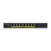 Zyxel GS1915-8EP 8-port GbE Smart Managed PoE Switch, 802.3at, desktop, fanless, 60 Watt