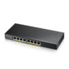 Zyxel GS1915-8EP 8-port GbE Smart Managed PoE Switch, 802.3at, desktop, fanless, 60 Watt