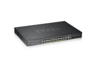 Zyxel GS1920-24HPv2 28 Port Smart Managed PoE Switch 24x1G + 4x1G Combo, 375 Watt PoE