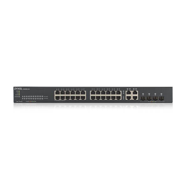Zyxel GS1920-24v2 28 Port Smart Managed Switch 24x1G + 4x1G Combo