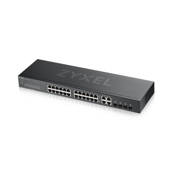 Zyxel GS1920-24v2 28 Port Smart Managed Switch 24x1G + 4x1G Combo