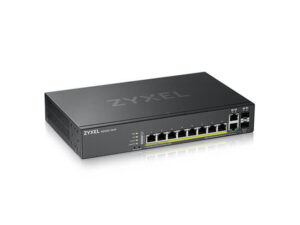 Zyxel GS2220-10HP 8 port GbE L2 PoE+ Switch with 2 combo (SFP/RJ-45) GbE Uplink, 180 Watt