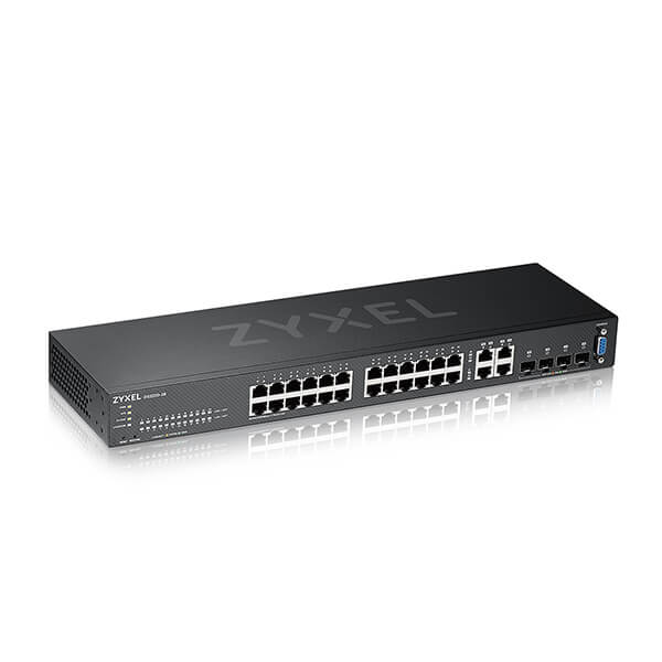 GS2220-28 Zyxel GS2220-28 24 port GbE L2 Switch with 4 combo (SFP/RJ-45) GbE Uplink