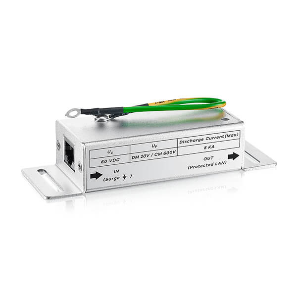 Zyxel SURGEPRO-GE 1G Ethernet Surge Protector, Line to GND Protection 20 KV/10 KA, Support 802.3bt PoE++ (60W)