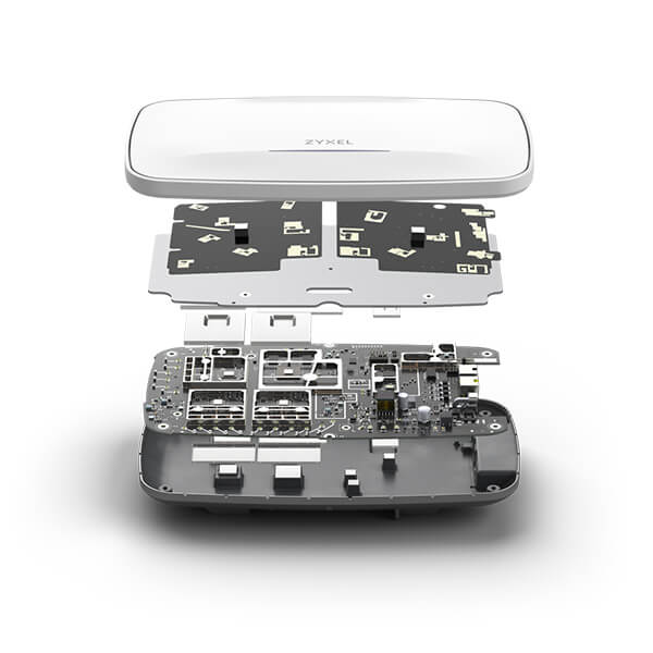 WBE660S Zyxel WBE660S Wireless BE22000 (WiFi 7), Tri-Mode 4x4 MIMO Smart Antenna, Standalone/NebulaFlex AP/Managed AP, Uplink 10GbE + LAN 1GbE (Bundled 1YR Nebula Professional license)