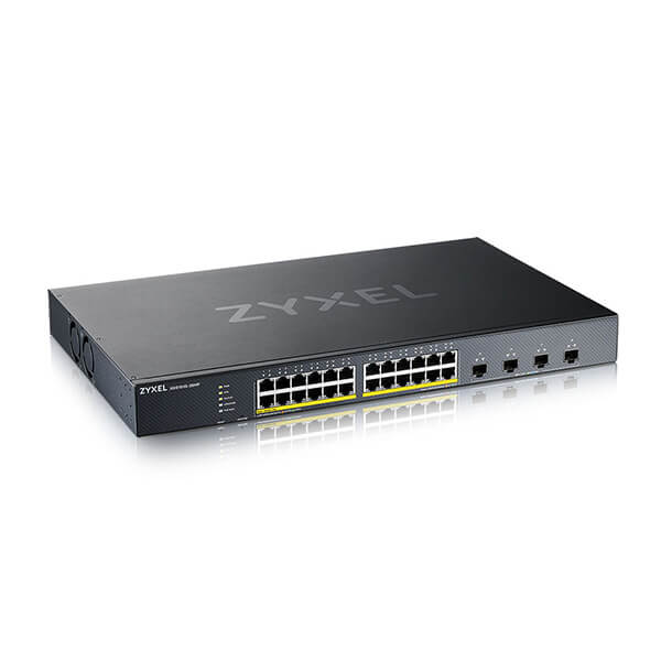 Zyxel XGS1935-28HP 24 Port GbE Switch, 24x Gigabit PoE and 4x10G SFP+,  PoE+ 375 Watt