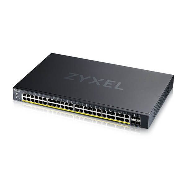 Zyxel XGS1935-52HP 48 Port GbE Switch, 48x Gigabit PoE and 4x10G SFP+,  PoE+ 375 Watt