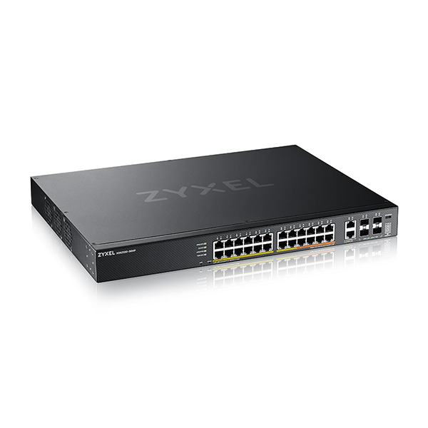 XGS2220-30HP Zyxel XGS2220-30HP 24 port Gigabit L3 Access Switch, 2xMulti-Gig, 4x 10G SFP+, PoE++ 400W (Up to 10 port PoE++)
