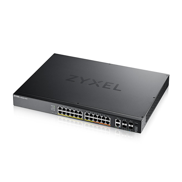 XGS2220-30HP Zyxel XGS2220-30HP 24 port Gigabit L3 Access Switch, 2xMulti-Gig, 4x 10G SFP+, PoE++ 400W (Up to 10 port PoE++)