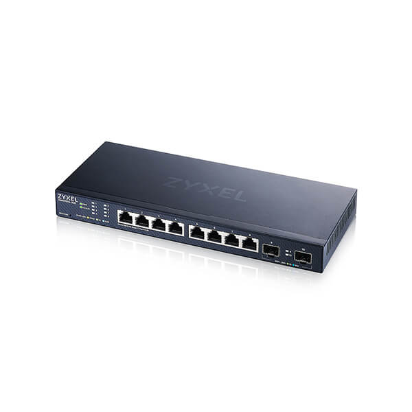 Zyxel XMG1915-10E 8-port 2.5GbE Smart Managed Switch with 2 SFP+ Uplink, destop, fanless (Support Static Route)