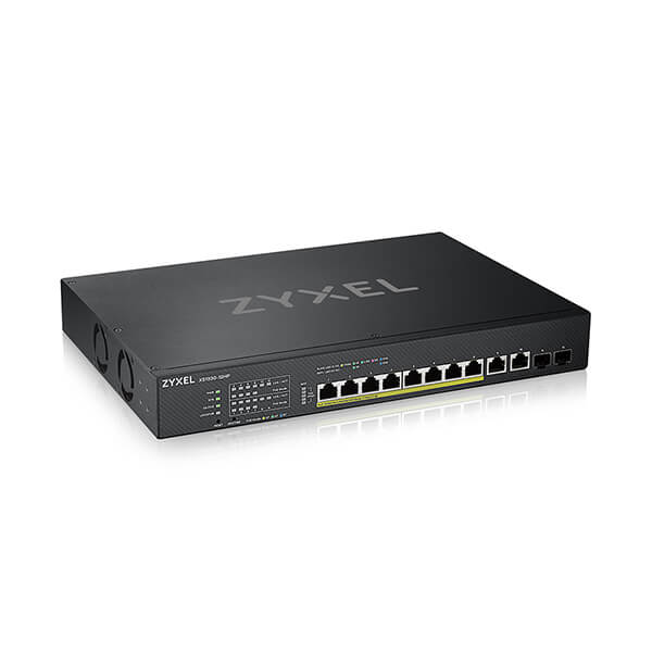 XS1930-12HP Zyxel XS1930-12HP 8 port Multi-Gig PoE, 2 port 10G SFP+, 2 port Multi-Gig Copper, 375W PoE++ 802.3bt, Max 60W per port