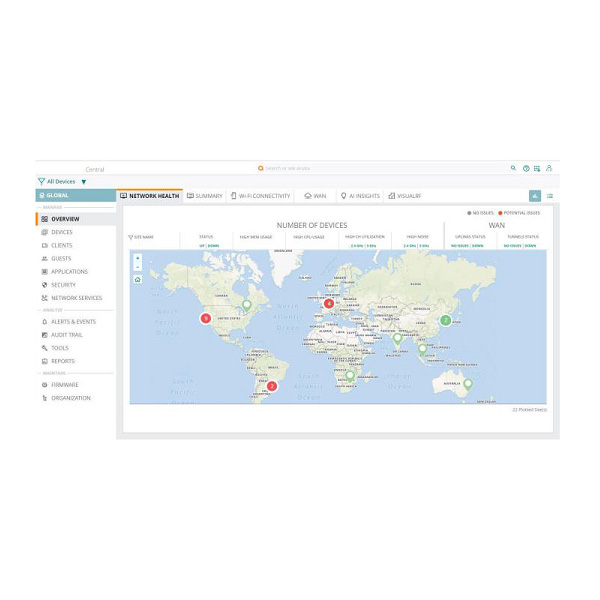 HPE Q9Y60AAE Aruba Central AP Foundation 5y Sub E-STU