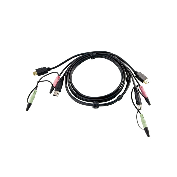 2L-7D02UH Aten 2L-7D02UH 1.8M USB HDMI KVM Cable with Audio