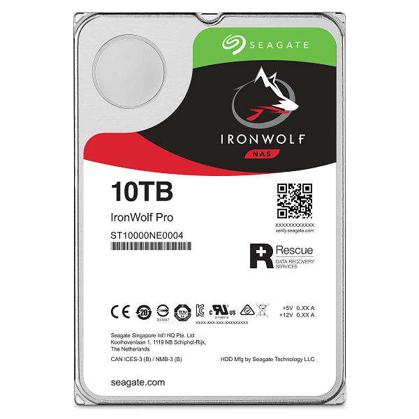 ST10000NT001 Seagate ST10000NT001 IronWolf Pro IntHDD3.5"10TB SATA 7200RPM