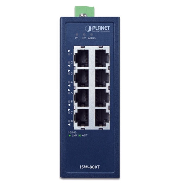 ISW-800T Planet ISW-800T 8 x 10/100BASE-TX RJ45 TP auto-MDI/MDI-X, auto negotiation