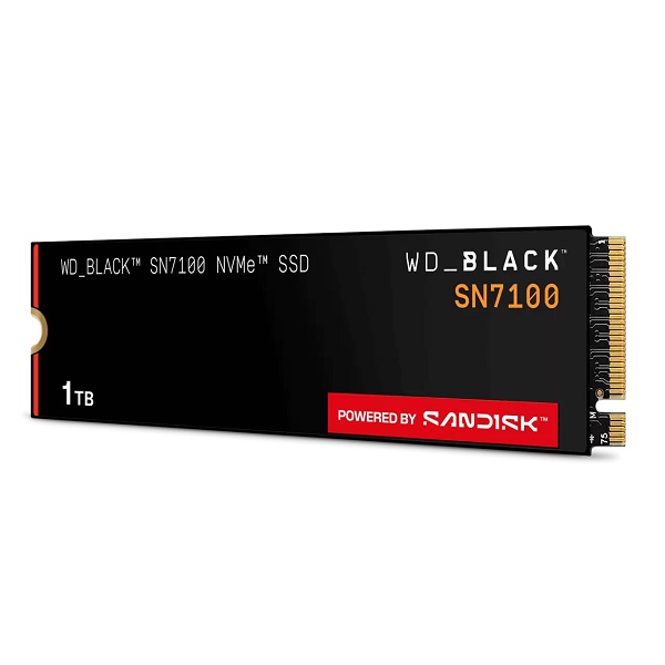 Western Digital WDS100T4X0E-00CJA0 WD SSD Balck SN7100 1TB M.2 2280 Pcle Gen4 Read 7250 MB/S, Write 6900 MB.S