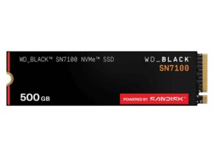 Western Digital WDS500G4X0E-00CJA0 WD SSD Balck SN7100 500GB M.2 2280 Pcle Gen4 Read 6800 MB/S, Write 5800 MB.S