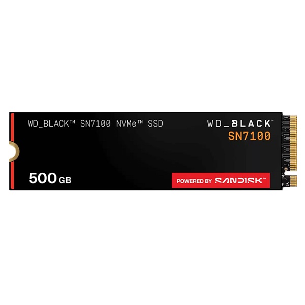 Western Digital WDS500G4X0E-00CJA0 WD SSD Balck SN7100 500GB M.2 2280 Pcle Gen4 Read 6800 MB/S, Write 5800 MB.S