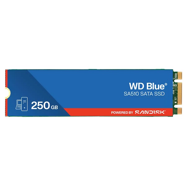 Western Digital WDS250G3B0B-00AXS0 WD SSD BLUE SA510 250GB,M.2 SATA3(6GB/S) - R 555MB/S,W 440MB/S