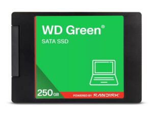 Western Digital WDS250G5G0A-00CPT0 WD Green SATA SSD 2.5"/7mm cased - 250 GB, 2.5-Inch READ 545MB/s