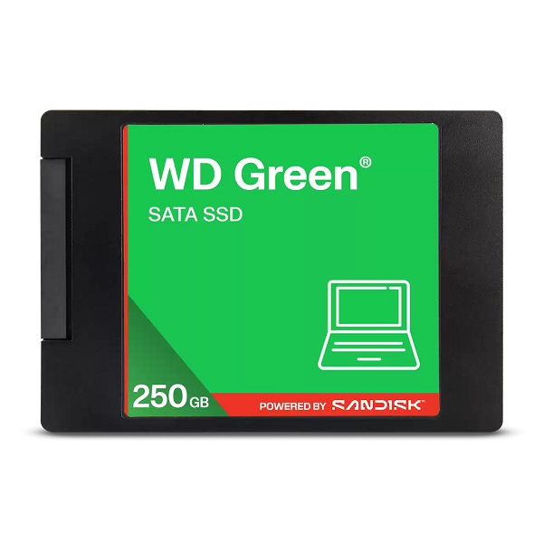 WDS250G5G0A-00CPT0 Western Digital WDS250G5G0A-00CPT0 WD Green SATA SSD 2.5"/7mm cased - 250 GB, 2.5-Inch READ 545MB/s