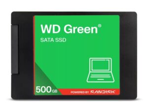 Western Digital WDS500G5G0A-00CPT0 WD Green SATA SSD 2.5"/7mm cased - 500 GB, 2.5-Inch READ 545MB/s