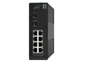 IGS-2110P Levelone IGS-2110P 8 X GBE POE 30W + 2 X SFP L2-LITE MANAGED INDUSTRIAL POE SWITCH