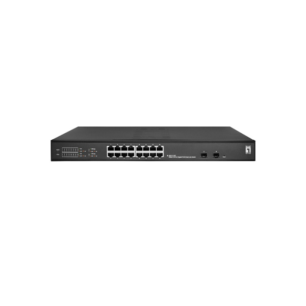 GES-2118P Levelone GES-2118P 16 X POE + 2 X 100M/1G SFP L2-LITE MANAGED POE SWITCH