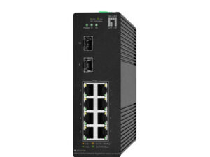Levelone IGS-2110P 8 x GbE PoE 30W + 2 x SFP L2-Lite Managed Industrial PoE Switch