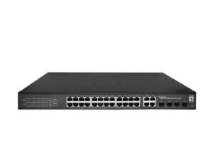 Levelone GES-2128P 24 x PoE + 4 x 100M/1G SFP L2-lite Managed PoE Switch