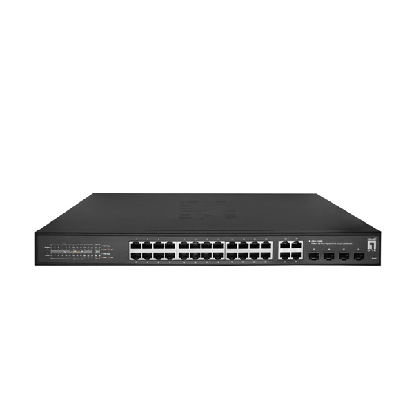 Levelone GES-2128P 24 x PoE + 4 x 100M/1G SFP L2-lite Managed PoE Switch