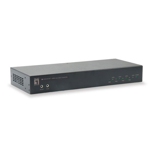 HVE-9214PT Levelone HVE-9214PT 4-PORT HDBASET HDMI OVER CAT.5 POE TRANSMITTER