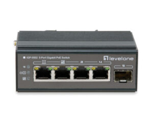 Levelone IGP-0502 4 x GbE PoE 30W + SFP Unmanaged Industrial PoE Switch