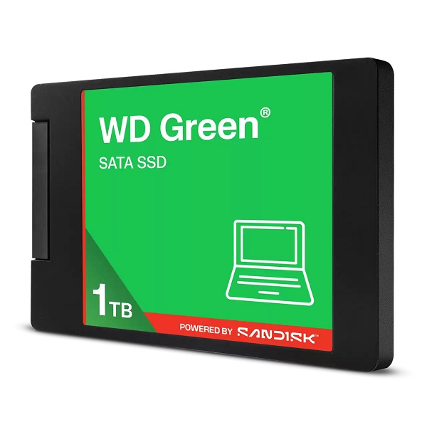 WDS100T5G0A-00CPT0_1 Western Digital WDS100T5G0A-00CPT0 WD Green SATA SSD 2.5"/7mm cased - 1TB, 2.5-Inch READ 545MB/s