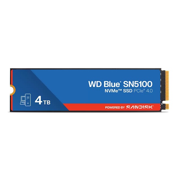 WDS400T5B0E-00CPE0 Western Digital WDS400T5B0E-00CPE0 SSD Blue SN5100 4TB M.2 2280 NVMe Gen4 Read 6900, Write 6700 MB/S