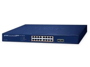 Planet GS-2210-16P2S 16 x GbE PoE 802.3at + 2 x 1G SFP L2 Lite Managed PoE Switch