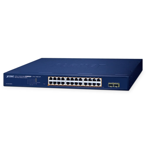 Planet GS-2210-24P2S 24 x GbE PoE 802.3at + 2 x 1G SFP L2 Lite Managed PoE Switch