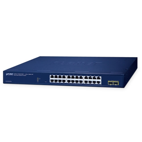 Planet GS-2210-24T2S 24 x GbE + 2 x SFP Lite L2 Managed Switch