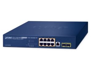 Planet GS-4210-8UP2S 8 x GbE 802.3bt + 2 x SFP L2 Managed PoE Switch