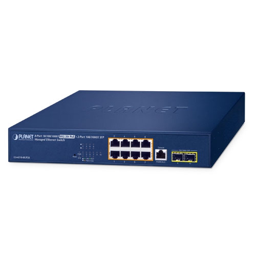 box_GS-4210-8UP2S Planet GS-4210-8UP2S 8 x GbE 802.3bt + 2 x SFP L2 Managed PoE Switch