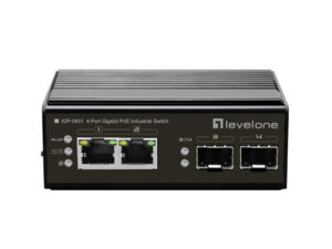Levelone IGP-0431 2 x GbE PoE 802.3bt 90W + 2 x 1G SFP Unmanaged Industrial PoE Switch