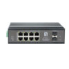 Levelone IGP-1031 8 x GbE 802.3at + 2 x 1G SFP Unmanaged Industrial PoE Switch
