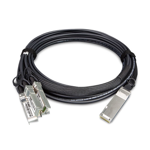 box_CB-QSFP4X10G-3M Planet CB-QSFP4X10G-3M 40G QSFP+ to 4 10G SFP+ Direct Attached Copper Cable (3M in length)