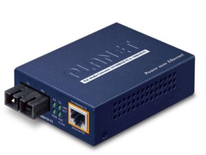 box_FTP-802S15v1.1 Planet FTP-802S15 10M/100M RJ45 PoE to 100BASE-FX (SC, SM 15KM) Media Converter