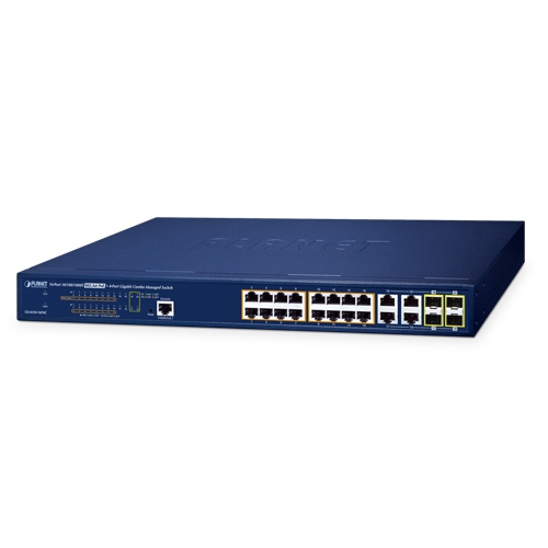 box_GS-4210-16P4Cv4 Planet GS-4210-16P4C 16GE PoE + 4GE SFP Combo L2 Managed PoE Switch