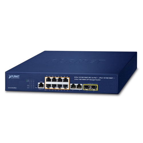 box_GS-4210-8P2C Planet GS-4210-8P2C 8 x GbE PoE 30W + 2 x GbE + 2 x SFP
