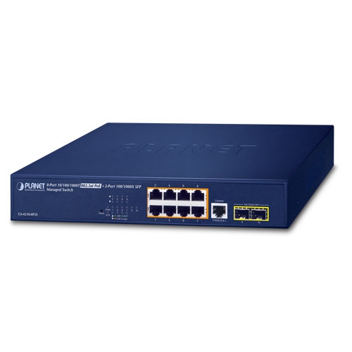 box_GS-4210-8P2Sv3 Planet GS-4210-8P2S 8GE PoE + 2SFP L2 Managed PoE Switch