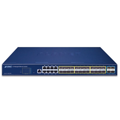 Planet GS-6311-16S8C4XR 16 x 100M/1G SFP + 8 x GbE/SFP Combo + 4 x 10G SFP+ RPSU L3 Managed Switch