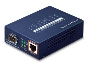 Planet GTP-802S 100/1000BASE-X to 10/100/1000BASE-T PoE+ Media Converter